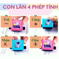 Con lăn in phép tính cộng trừ nhân chia ngẫu nhiên cho bé, Phép cộng