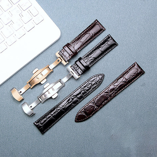 Dây đồng hồ khóa bướm bền đẹp chống gãy dây da