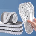 Combo 2 đế lót giày thể thao 4D siêu mềm thoáng khí giúp giảm đau và co giãn, Size 39/40 - Mặt đen - Đệm trắng