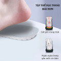 Combo 2 đế lót giày thể thao 4D siêu mềm thoáng khí giúp giảm đau và co giãn, Size 39/40 - Mặt đen - Đệm trắng