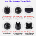 Máy massage cầm tay không dây kèm 6 đầu giảm đau nhức, mệt mỏi