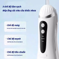 Máy tăm nước 3 chế độ dễ dàng vệ sinh, chăm sóc răng miệng, Màu đen