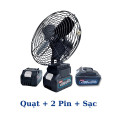  Quạt tích điện mini 8inch để bàn sử dụng pin sạc, QUẠT + 1 PIN + 1 SẠC	