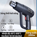Máy khò nhiệt, khò hơi nóng cầm tay mini 2000W