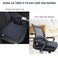 Đệm lót ghế ô tô tăng chiều cao tạo tư thế lái xe thoải mái, Màu đen