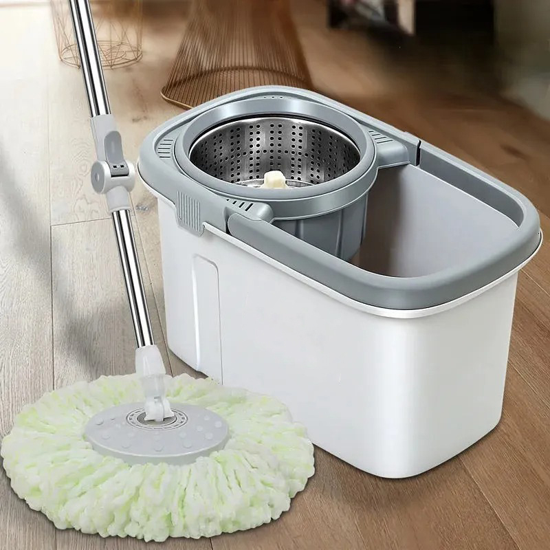 Bộ chổi lau nhà 360 độ kèm thùng tự vắt có lồng inox không gỉ