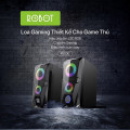  Loa máy tính ROBOT RS200 nhỏ gọn, có đèn led RGB đổi màu