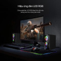  Loa máy tính ROBOT RS200 nhỏ gọn, có đèn led RGB đổi màu
