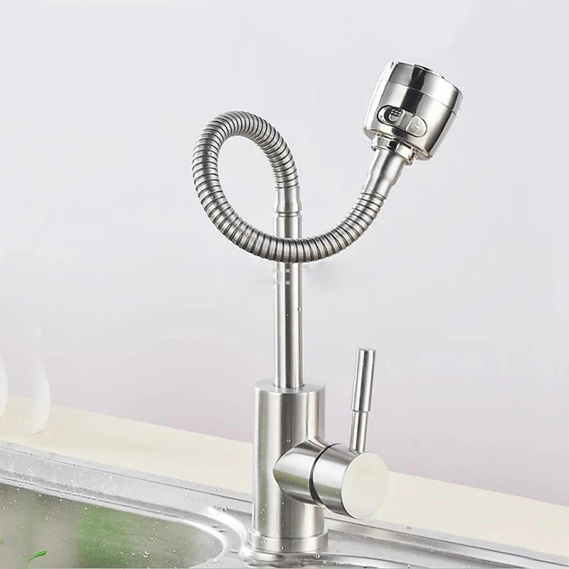 Vòi rửa chén nóng lạnh inox 304 cao cấp