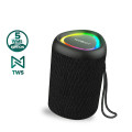 Loa Bluetooth Robot RB120 công suất 5W đèn led RGB âm bass mạnh, Màu đen + thẻ nhớ 32gb