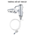 Bộ vòi hút nước rửa chén kèm giá đựng đồ có móc treo