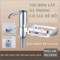 Bộ vòi hút nước rửa chén kèm giá đựng đồ có móc treo