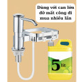 Bộ vòi hút nước rửa chén kèm giá đựng đồ có móc treo