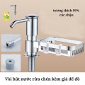 Bộ vòi hút nước rửa chén kèm giá đựng đồ có móc treo