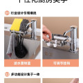 Bộ vòi hút nước rửa chén kèm giá đựng đồ có móc treo