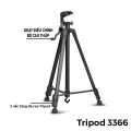 Gậy tripod 3 chân 3366 cho máy ảnh, điện thoại