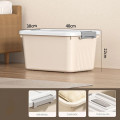 Hộp nhựa đựng đồ cao cấp dung tích lớn sắp xếp quần áo gia đình, Cỡ nhỏ: 18*25*14 cm