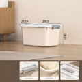 Hộp nhựa đựng đồ cao cấp dung tích lớn sắp xếp quần áo gia đình, Cỡ nhỏ: 18*25*14 cm