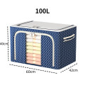 Hộp vải hộp đựng quần áo khung thép siêu bền, chống ẩm mốc, Dung tích 78L: 50x40x33cm	