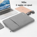 Túi chống sốc bảo vệ laptop có lót đệm chống va đập, chống trầy xước, Màu đen -  13inch - 13.3inch