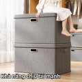 Hộp đựng đồ đa năng bằng vải bông cao cấp, có nắp đậy, Dung tích 40L (44*29*30cm)