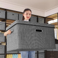 Hộp đựng đồ đa năng bằng vải bông cao cấp, có nắp đậy, Dung tích 40L (44*29*30cm)