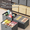 Hộp đựng đồ đa năng bằng vải bông cao cấp, có nắp đậy, Dung tích 40L (44*29*30cm)