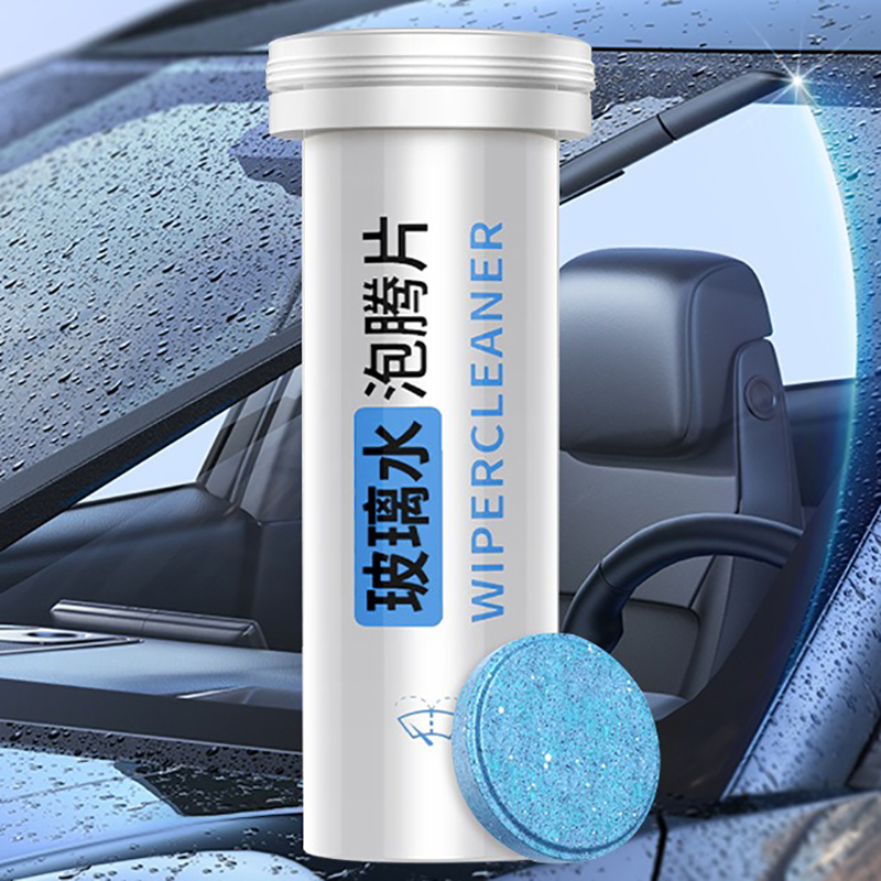 Viên rửa kính xe ô tô làm sạch vết bẩn trên kính (Combo 3 lọ)