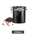 Hộp đựng cà phê chuyên dụng bằng thép không gỉ tặng kèm muỗng, 1500ml
