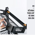 Kệ đựng gia vị 2 tầng sơn tĩnh điện đa năng