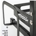 Kệ đựng gia vị 2 tầng sơn tĩnh điện đa năng