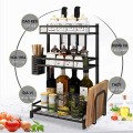 Kệ đựng gia vị 2 tầng sơn tĩnh điện đa năng