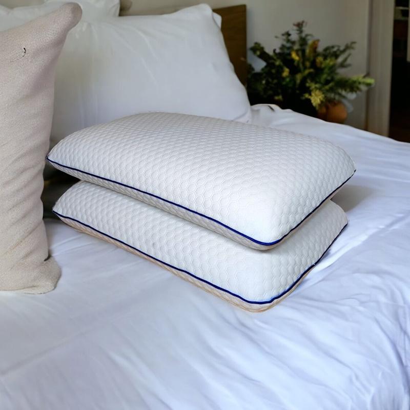 Gối cao su non thiết kế công thái học giúp ngủ ngon chống đau mỏi cổ vai gáy