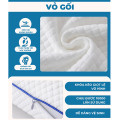 Gối cao su non thiết kế công thái học giúp ngủ ngon chống đau mỏi cổ vai gáy, Size M