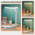 Đèn học để bàn DH08 bóng led chống cận bảo vệ mắt 3 chế độ sáng tặng pin sạc, Loại 3600mah (gồm cả củ sạc)