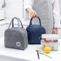 Set 2 túi giữ nhiệt đựng hộp cơm 2 lớp dày dặn, có quai xách tiện lợi