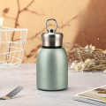 Bình giữ nhiệt dung tích 300ml thiết kế quai xách, nắp chống tràn, Màu bạc