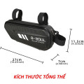 Túi treo khung xe đạp chống nước B-Soul vân cacbon form cứng