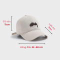Mũ lưỡi trai thêu chữ nổi Amike thời trang, cá tính cho nam và nữ, Màu đen
