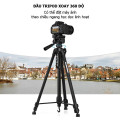 Chân máy ảnh tripod T-3520 chuyên quay phim, chụp ảnh kèm remote, kẹp điện thoại