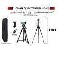 Chân máy ảnh tripod T-3520 chuyên quay phim, chụp ảnh kèm remote, kẹp điện thoại