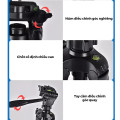Chân máy ảnh tripod T-3520 chuyên quay phim, chụp ảnh kèm remote, kẹp điện thoại