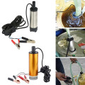 Máy bơm chìm mini 12V -24V, bơm hút dầu nhớt, chất lỏng tự động, 24V- 51mm（trắng)	