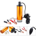 Máy bơm chìm mini 12V -24V, bơm hút dầu nhớt, chất lỏng tự động, 24V- 51mm（trắng)	