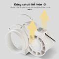 Quạt thông gió hút mùi nhà bếp công sở nhà vệ sinh hiệu suất cao, HF75 -35W	