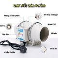 Quạt thông gió hút mùi nhà bếp công sở nhà vệ sinh hiệu suất cao, HF75 -35W	