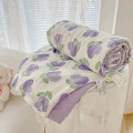 Chăn hè thoáng mát chất liệu cotton mềm mịn, siêu đẹp, Hoa văn gấu nhỏ	