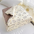 Chăn hè thoáng mát chất liệu cotton mềm mịn, siêu đẹp, Hoa văn gấu nhỏ	