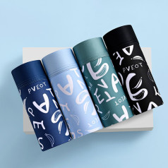 Set 4 quần boxer nam chất liệu lụa băng trơn mát, co giãn 4 chiều, Size XL : 50-60kg	