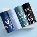 Set 4 quần boxer nam chất liệu lụa băng trơn mát, co giãn 4 chiều, Size XL : 50-60kg	